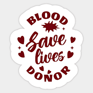 blood donation Sticker